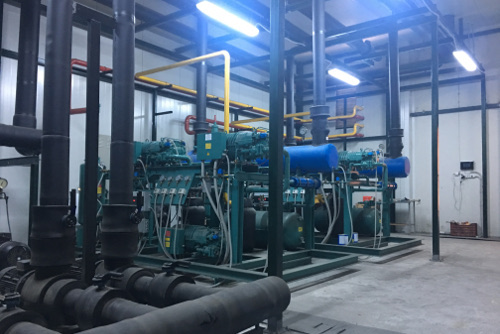 Δύο ψυκτικά συγκροτήματα freon γλυκόλης